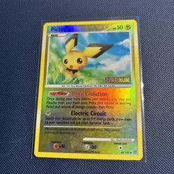Pokemon Pichu Stormfront Reverse Holo Card 45/100 Platinum Burger King - Image 1