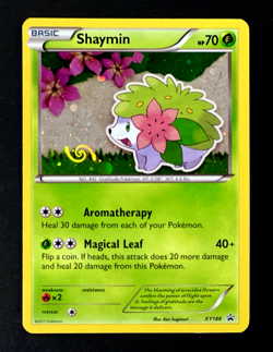 2017 Pokemon SHAYMIN Black Star Promo HOLO Foil Card #XY188 Rare HD GALAXY SWIRL - Image 1