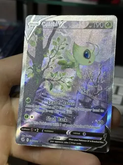 Celebi V 245/264 Fusion Strike 2021 Alt Art Holo Rare Pokemon Card TCG - Image 4