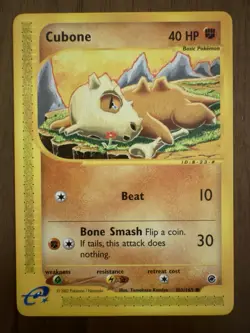 Pokemon Card - Cubone Expedition 103/165 Common NM - Image 1