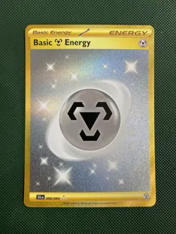 Pokemon TCG Card Basic Metal Energy 099/064 Shrouded Fable Gold Secret - Image 1