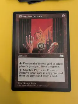 Phyrexian Furnace. Artifact Old Vintage. Weatherlight Magic the Gathering Card. - Image 2