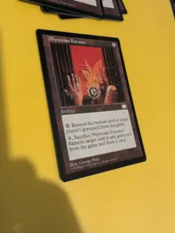 Phyrexian Furnace. Artifact Old Vintage. Weatherlight Magic the Gathering Card. - Image 3