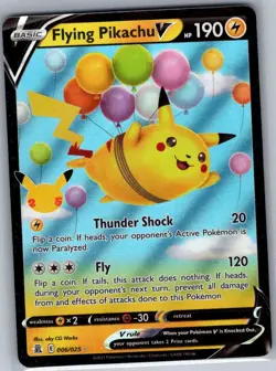 Flying Pikachu V 006/025 Celebrations - Pokemon Card - NM - Image 1
