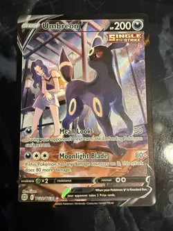 Pokemon Card- Umbreon V SWSH09: Brilliant Stars Trainer Gallery #TG22/TG30 - Image 1