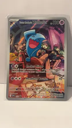 Team Rocket's Wobbuffet 203 Sv: Scarlet & Violet Promo Cards Holo - Image 1
