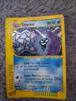 Pokemon Cloyster 8/165 Rara Holo | Expedition Inglese Vintage | Excellent - Image 1