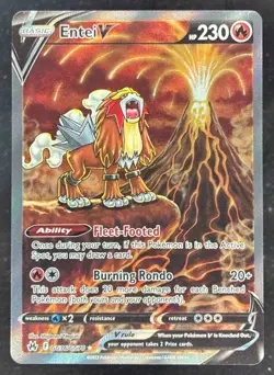 2023 Pokemon Sword & Shield Crown Zenith Galarian Gallery #GG36/GG70 Entei V - Image 1