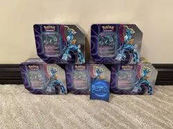 Pokemon TCG Paradox Destinies Iron Crown Ex Tin Lot Of 5 - Image 1