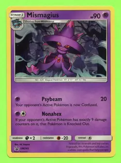 Mismagius - Near Mint SM245 Sun & Moon Black Star Promo Pokemon - Image 1
