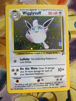 Wigglytuff 19/130 Base Set 2 Holo WOTC Pokemon Card TCG NM - Image 1
