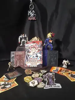 Vintage Yu-Gi-Oh New Starter 1st Edition Deck, Plastic Cards, Pins, Etc. - Image 1