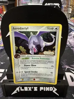Pokemon Card - Aerodactyl Legend Maker 1/92 Reverse Holo Rare Stamped - Image 1