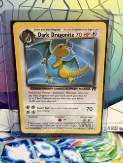 Dark Dragonite - LP Rare - Vintage 22/82 Team Rocket Pokemon Card - Image 1