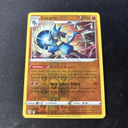 Pokemon Card Lucario Brilliant Stars Holo Rare 079/172 Near Mint - Image 1