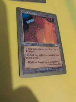 City of Traitors. Land World Championship Gold Border: Tokyo 1999 MTG Card. - Image 3