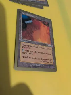 City of Traitors. Land World Championship Gold Border: Tokyo 1999 MTG Card. - Image 4