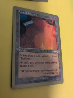 City of Traitors. Land World Championship Gold Border: Tokyo 1999 MTG Card. - Image 5