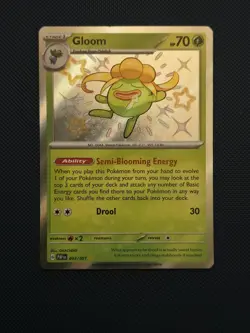 Pokemon TCG Gloom 093/091 Paldean Fates Holo Card Baby Shiny Near Meant English - Image 1