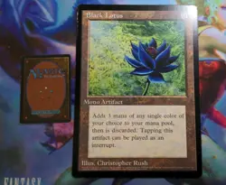6x9 MTG Black Lotus Oversized 1996 Scrye Promo In Nice Shape! - Image 1
