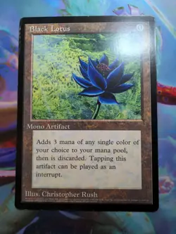 6x9 MTG Black Lotus Oversized 1996 Scrye Promo In Nice Shape! - Image 2