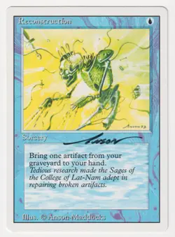 Signed Reconstruction HP Revised Edition Artist Anson Maddocks 1994 MTG Magic! - Image 1