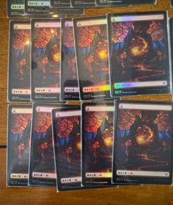 MTG Japanese Lands FOIL x50 Stain Glass Full Art Set of 10 each Dominaria - Image 3
