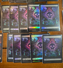 MTG Japanese Lands FOIL x50 Stain Glass Full Art Set of 10 each Dominaria - Image 4