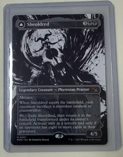 1x BORDERLESS ALTERNATE ART Sheoldred, NM, MOM, Magic: the Gathering, MtG - Image 1