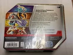 Pokemon Paradox Clash Iron Boulder ex Tin promo five packs NEW AND SEALED - Image 2