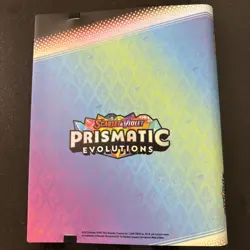 Pokemon Prismatic Evolutions BINDER ONLY - Image 2