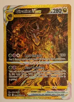 Pokemon TCG Giratina VSTAR GG69/GG70 Crown Zenith Galarian Gallery Gold Rare NM - Image 3