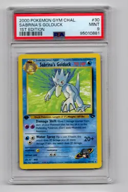 Sabrina’s Golduck #30 PSA 9 2000 Gym Challenge 1st Edition - Image 1
