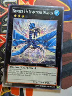 Number 17: Leviathan Dragon - BP01-EN027 - WHITE Rare - 1st Edition - Yugioh VLP - Image 1
