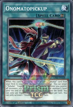 1st Ed Onomatopickup LDS3-EN128 Yugioh - Image 1