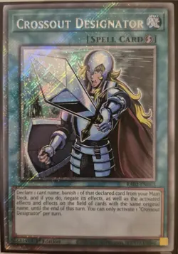 YuGiOh Crossout Designator Platinum Secret Rare RA02-EN063 1st Edition - Image 1