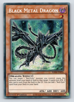 Black Metal Dragon - RA04-EN016 - Secret Rare - 1st Edition Yugioh - Image 1
