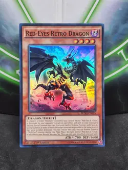 Yugioh Red-Eyes Retro Dragon BOSH-EN095 Super Rare NM - Image 1