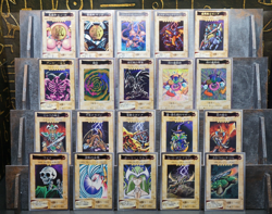 Yugioh Bandai 1999 Lot Red-Eyes Time Wizard Gaia Summoned Skull Black Skull - Image 1
