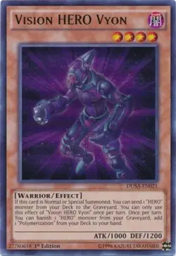 Vision HERO Vyon - DUSA-EN021 - Ultra Rare - 1st Edition Near Mint Yugioh Card - Image 1