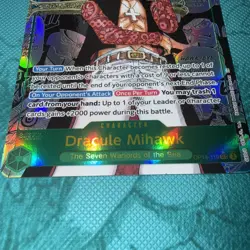 One Piece TCG Op14-119 Manga Dracule Mihawk - Image 4