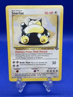 Snorlax 27/64 Jungle Non-Holo Rare Pokemon Card WOTC Vintage Near Mint - Image 1