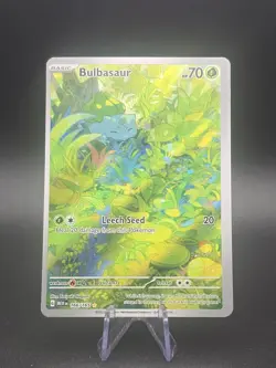 Pokemon TCG Card Bulbasaur 166/165 S&V 151 Illustration Rare *English* - OC - Image 1
