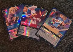 Disney Lorcana Magical Places Stitch Rapunzel Donald Duck EPCOT Promo Cards Set - Image 1