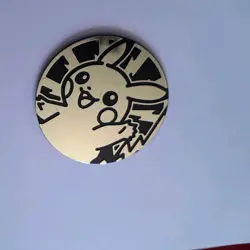 Pokemon Card Pikachu Lightning Gold Jumbo Flip Coin - Image 1