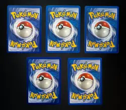 Pokemon 5 Card Lot Vintage Fossil - Kingler, Krabby, Cloyster, Tentacruel MP/HP - Image 2