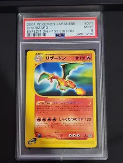 PSA 9 Charizard 071/128 Expedition Japanese Pokemon Card TCG 276 - Image 4