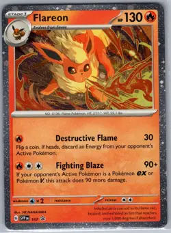 Flareon - (Cosmos Holo) 167 SV: Scarlet & Violet Promo - Pokemon Card - NM - Image 1