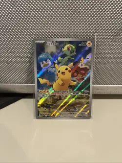 Pokemon TCG - Pikachu SVP027 - Scarlet & Violet Promo Illustration Card (NM) - Image 1