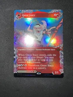 Gwen Stacy M 0209 Borderless Foil (Ghost-Spider) - Magic MTG Marvel's Spider-Man - Image 1